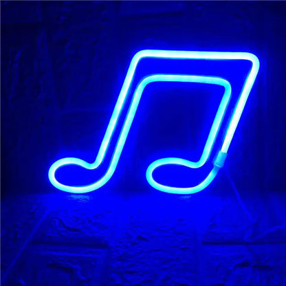 Neon LED Music Note Sign