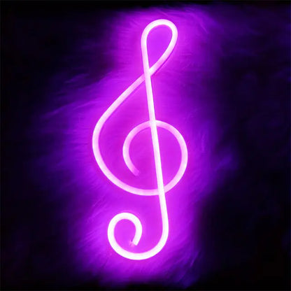 Neon LED Music Note Sign