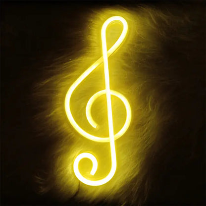 Neon LED Music Note Sign