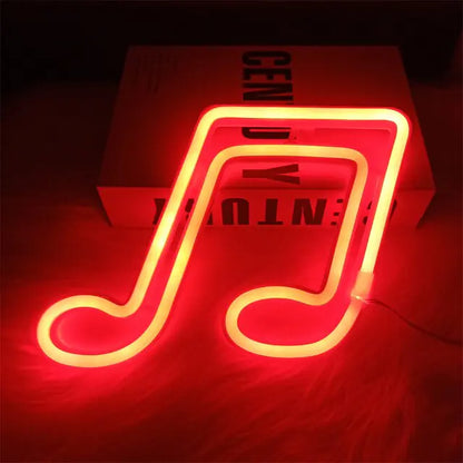 Neon LED Music Note Sign