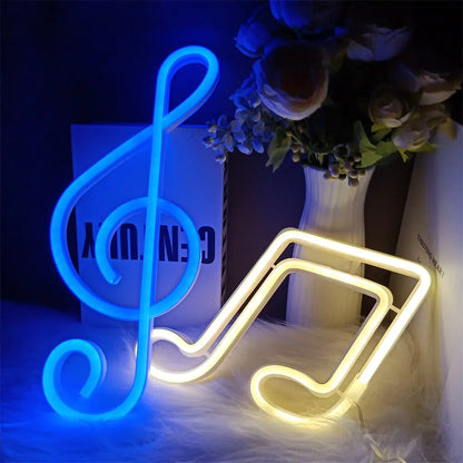 Neon LED Music Note Sign