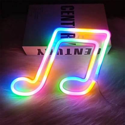 Neon LED Music Note Sign