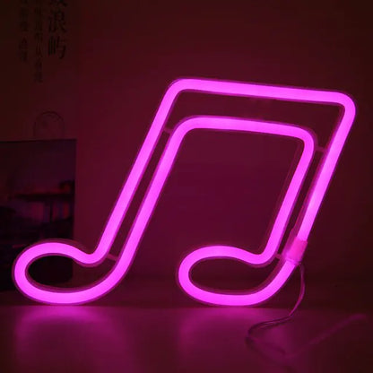 Neon LED Music Note Sign